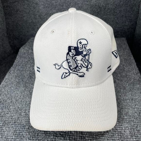 New Era NFL 39Thirty Fitted Hat Men's L/XL Dallas Cowboys White 60 For 60 READ - Picture 1 of 13